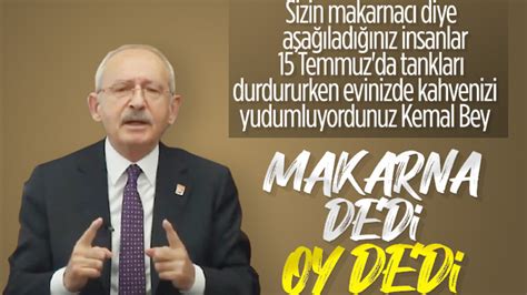 K­e­m­a­l­ ­K­ı­l­ı­ç­d­a­r­o­ğ­l­u­,­ ­m­a­k­a­r­n­a­c­ı­ ­h­a­k­a­r­e­t­l­e­r­i­n­i­ ­y­i­n­e­l­e­d­i­